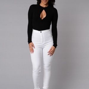 Black Keyhole Bodysuit